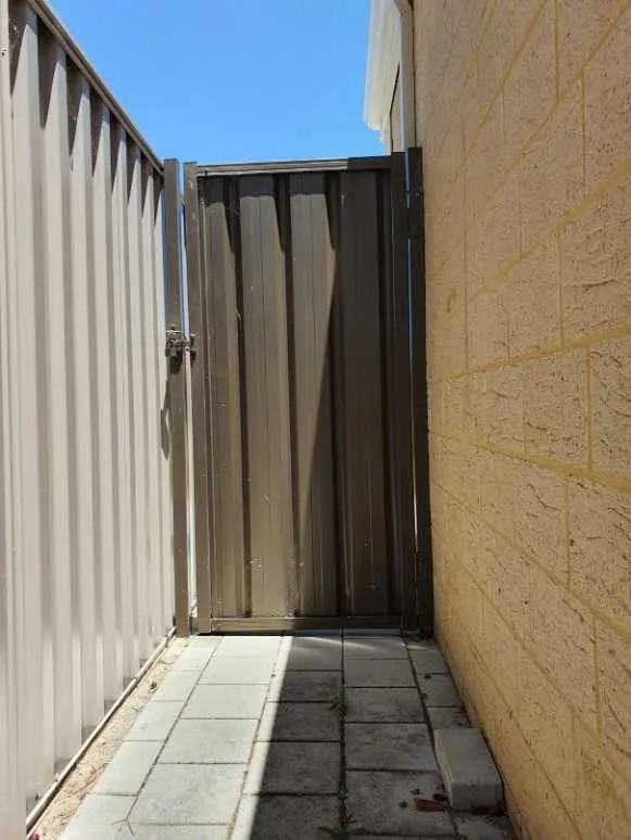 Finished gate, open in Perth